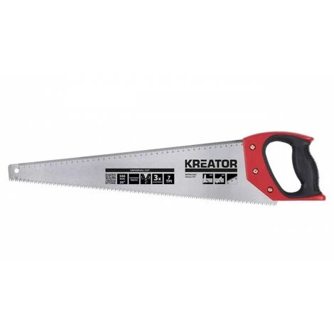 KREATOR Scie À Main 500Mm 7Tpi 3 KREATOR Scie À Main 500Mm 7Tpi