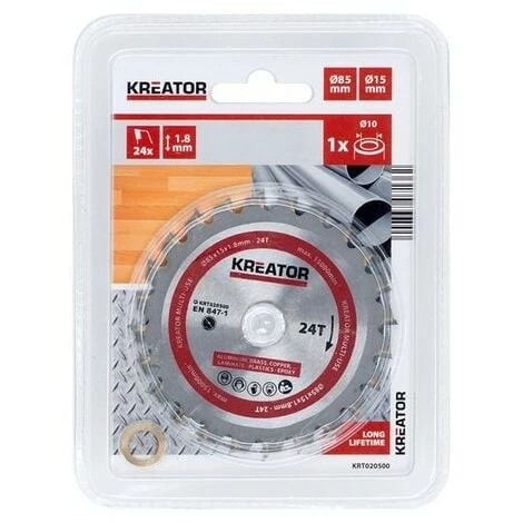 KREATOR Lame De Scie Polyvalente 85Mm24D 3 KREATOR Lame De Scie Polyvalente 85Mm24D
