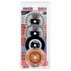 KREATOR Ensemble Lames Sciage 4 Pièces Mini Scie Circulaire