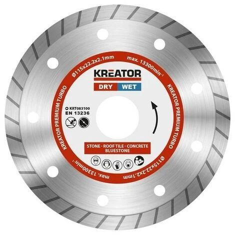 KREATOR Disque Diamant D115 Premium Turbo 3 KREATOR Disque Diamant D115 Premium Turbo