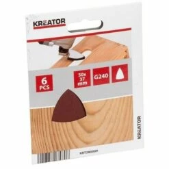 KREATOR 6X Papier Abrasif Doigt G240 50Mm