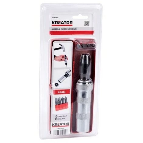 KREATOR Tournevis A Frappe + 4 Embout 3 KREATOR Tournevis A Frappe + 4 Embout