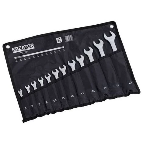 KREATOR Jeu De Clés Mixtes 6-12Mm 12Pc 3 KREATOR Jeu De Clés Mixtes 6-12Mm 12Pc