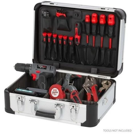 KREATOR Coffre Aluminium 433x313x163mm Argent 5 KREATOR Coffre Aluminium 433x313x163mm Argent – Image 3