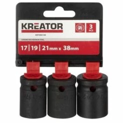 KREATOR 3Pcs Douilles À Choc 17-19-21Mm