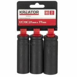 KREATOR 3Pc Douilles À Choc Profonde 17-19-21Mm