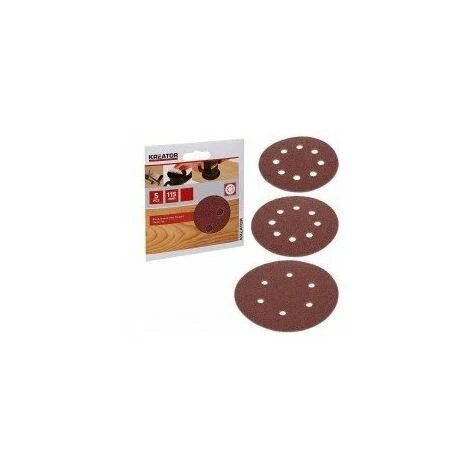 KREATOR Disques Abrasifs Pour Ponceuses Film Rétractable 25 Disquesgrain:80 Diamètre:125 Mmfixation:auto-agrippante 3 KREATOR Disques Abrasifs Pour Ponceuses Film Rétractable 25 Disquesgrain:80 Diamètre:125 Mmfixation:auto-agrippante